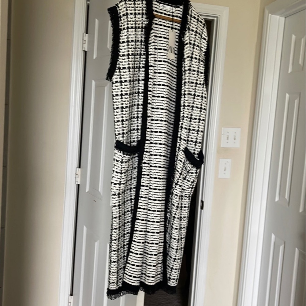 Zara tweed cardigan